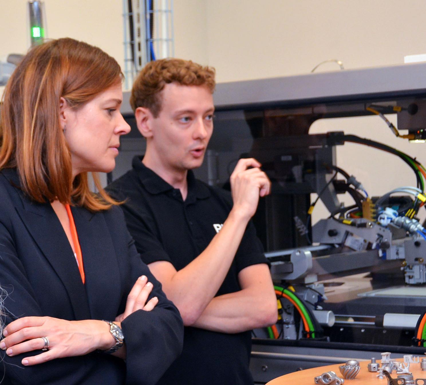 Sara Modig at the Application Center for Additive Manufacturing